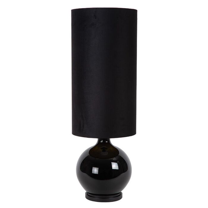 Sort gulv lampe retro, Esterad, med brytare