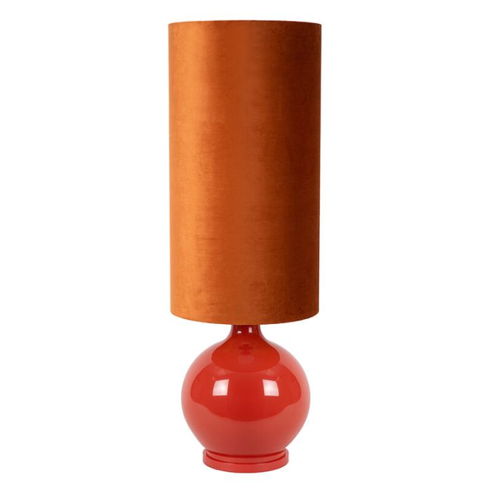 Orange gulv lampe retro, Esterad, med brytare