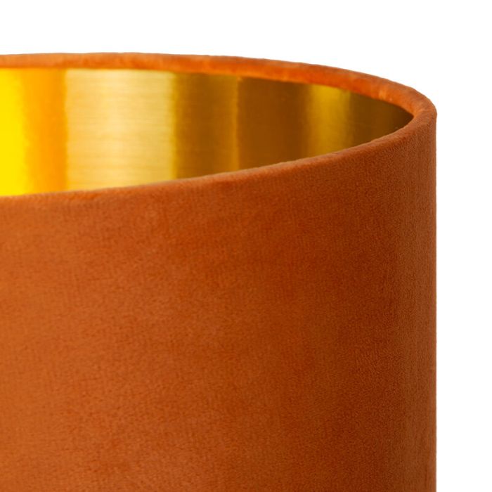 Orange gulv lampe retro, Esterad, med brytare
