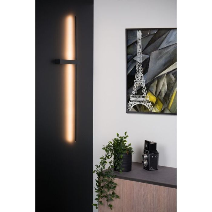 Sort væglampe modern, Segin, 10W, 2700K LED