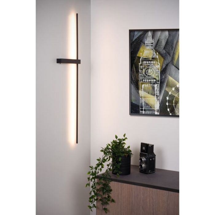 Sort væglampe modern, Segin, 10W, 2700K LED