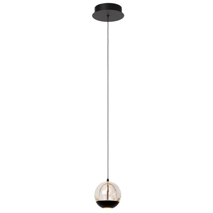 Sort pendler lampe modern, Sentubal, 6,3W, 2700K LED