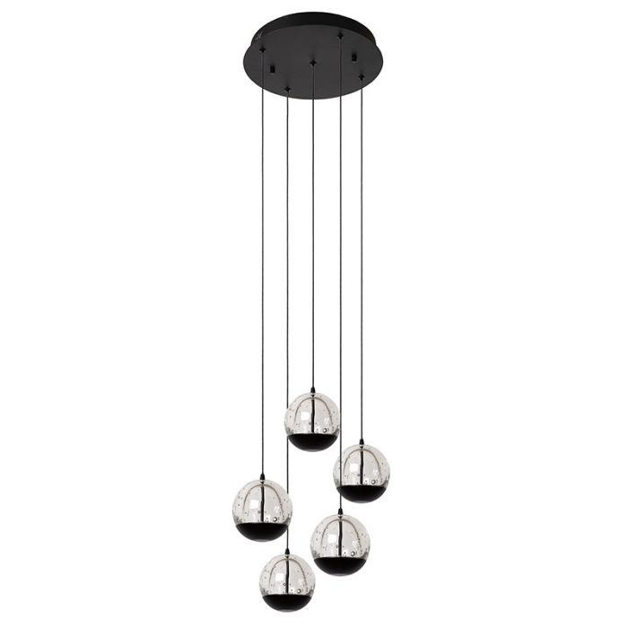 Sort pendler lampe modern, Sentubal, 5,2W, 2700K LED
