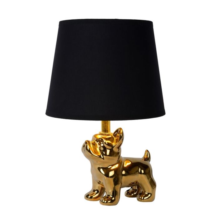 Guld bordlampe retro, Extravaganza Sir Winston, med brytare