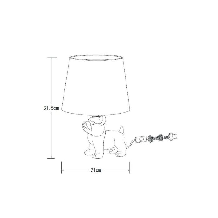 Guld bordlampe retro, Extravaganza Sir Winston, med brytare
