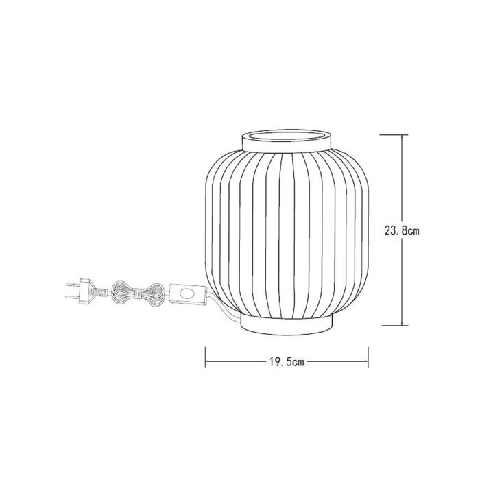 Hvid bordlampe retro, Gosse, med brytare