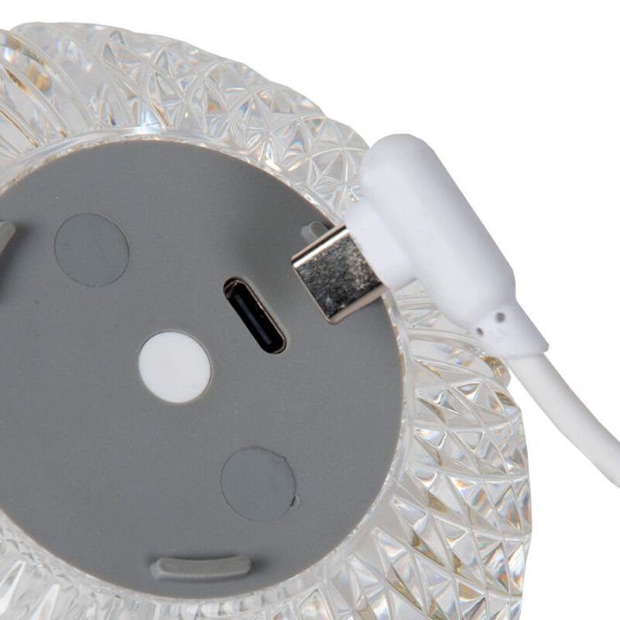 Gennemsigtig bordlampe modern, Cintra, 2W, 3000K LED, 3 trins lysdæmper