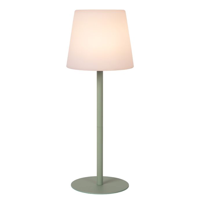 Grøn genopladelige udendørs bordlampe modern, Tyon, 2W, 2700K LED, IP65, med beröringsdimmer