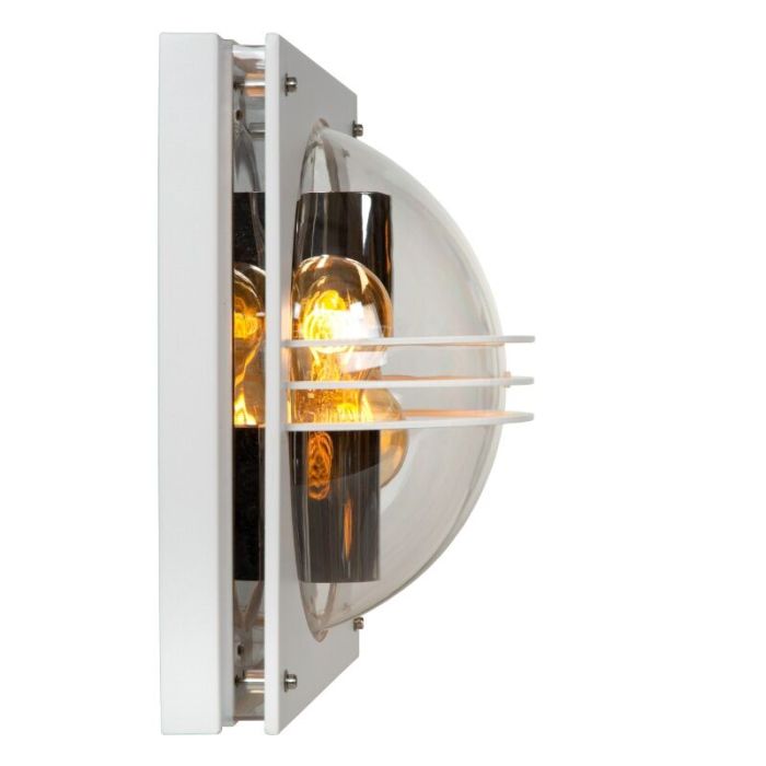Hvid udendørslampe modern, Privas, IP44