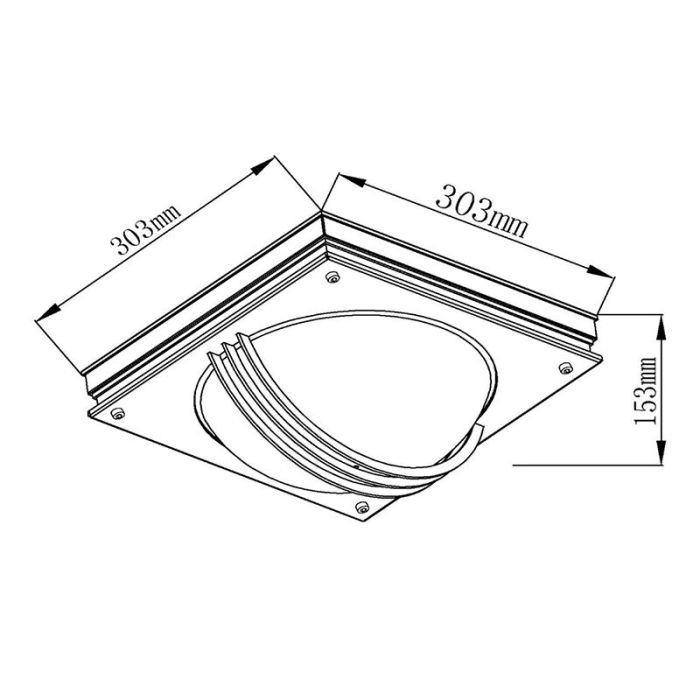 Hvid udendørslampe modern, Privas, IP44
