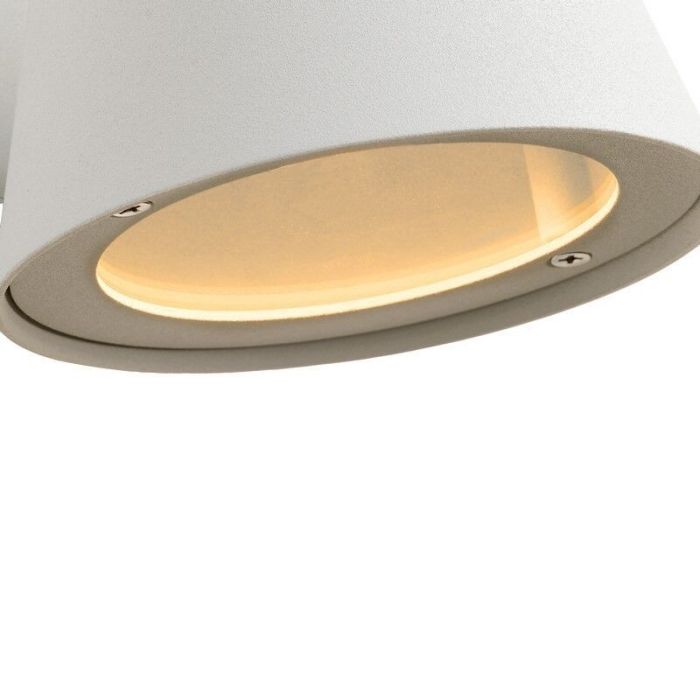 Hvid udendørslampe modern, Dingo, IP44