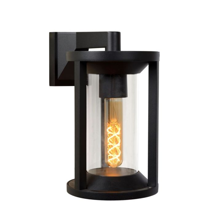 Sort væglampe modern, Cadix, IP65
