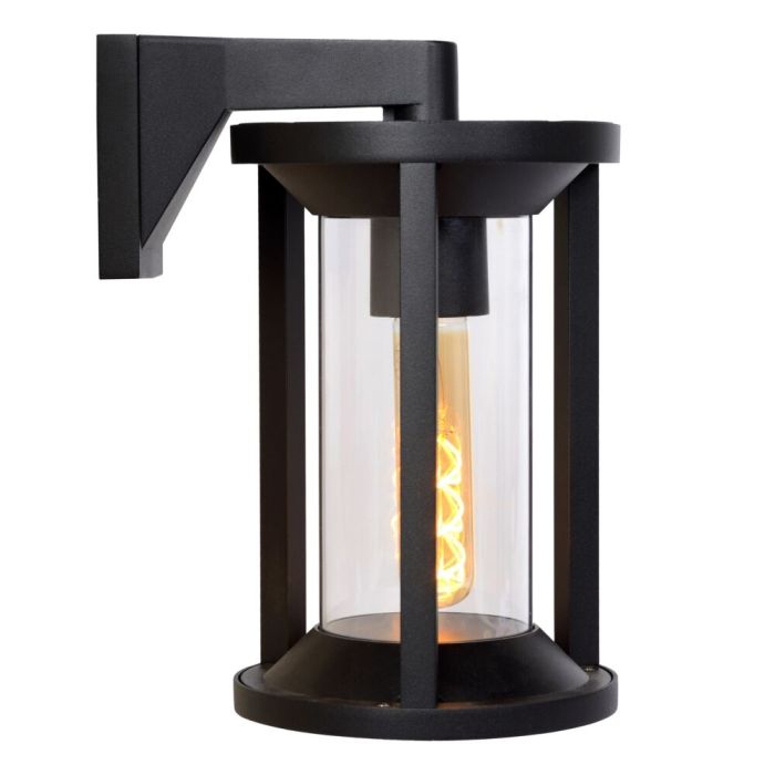 Sort væglampe modern, Cadix, IP65
