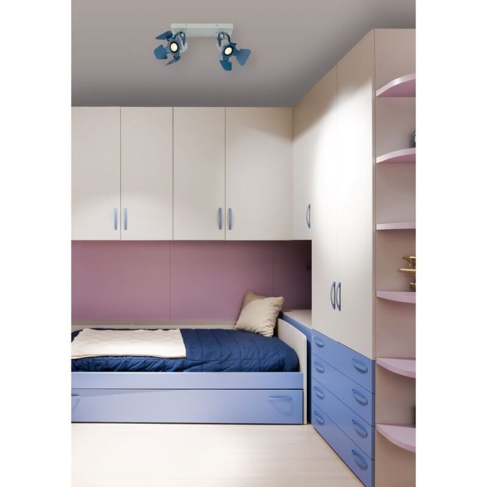 Blå loftspot til børneværelse modern, Picto