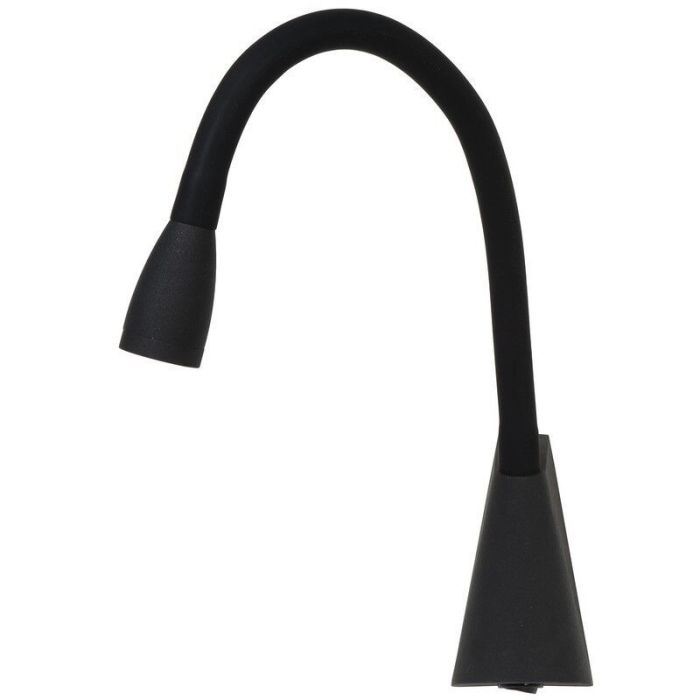Sort væglampe modern, Galen, 3W, 3000K LED, med brytare