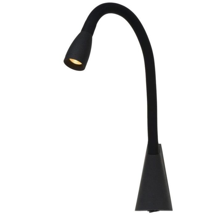 Sort væglampe modern, Galen, 3W, 3000K LED, med brytare