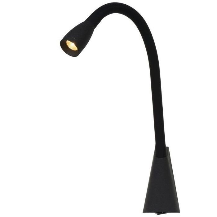 Sort væglampe modern, Galen, 3W, 3000K LED, med brytare