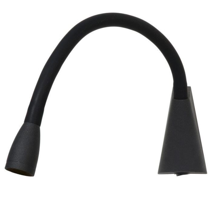 Sort væglampe modern, Galen, 3W, 3000K LED, med brytare