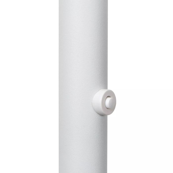 Hvid læselampe gulv modern, Zenith, 20W, 3000K LED, med beröringsdimmer
