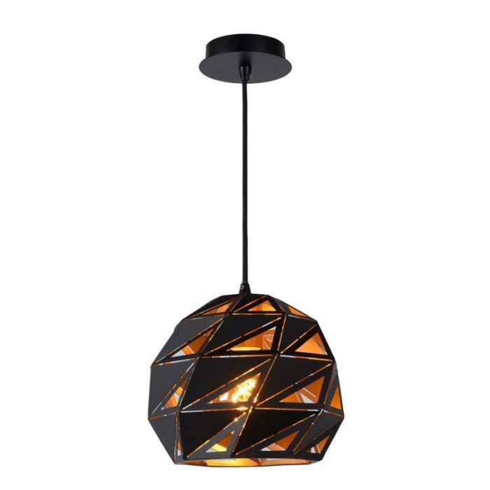 Sort pendler lampe modern, Malunga