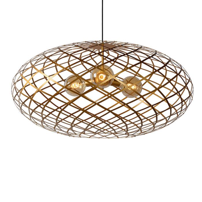 Guld pendler lampe modern, Wolfram