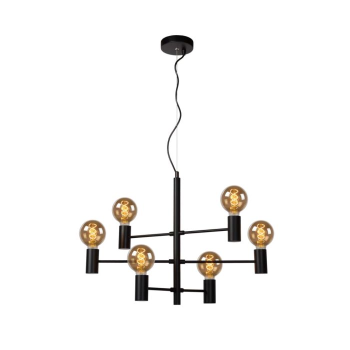 Sort pendler lampe modern, Leanne