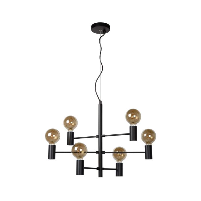 Sort pendler lampe modern, Leanne