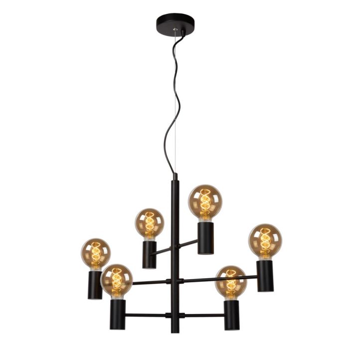 Sort pendler lampe modern, Leanne