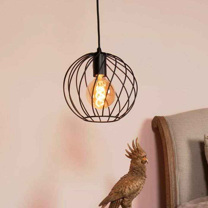 Sort pendler lampe klassisk, Danza