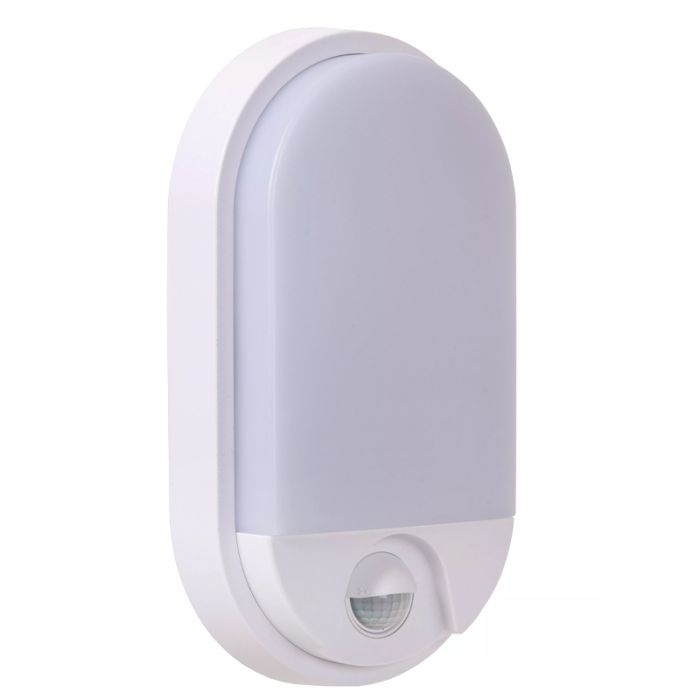 Hvid væglampe badeværelse modern, Hups Ir, 10W, 3000K LED, IP54