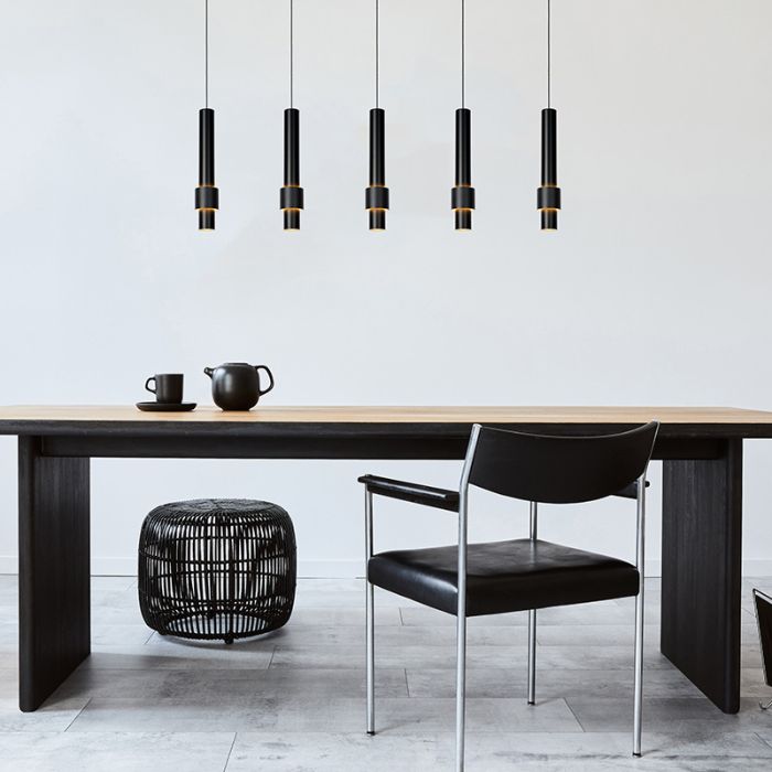 Sort pendler lampe modern, Margary, 4,2W, 2700K LED