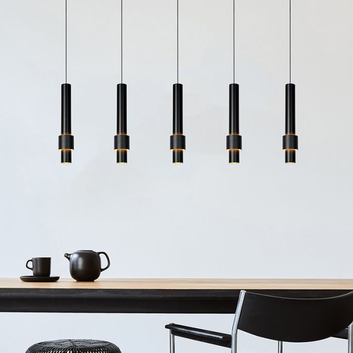 Sort pendler lampe modern, Margary, 4,2W, 2700K LED