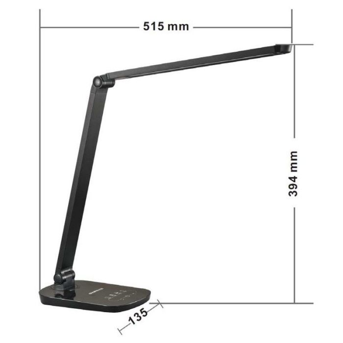 Hvid skrivebordslampe modern, Vario, 8W, 2700K LED