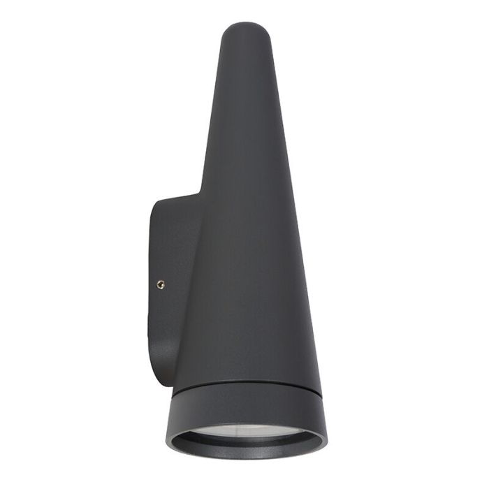 Antracit udendørslampe modern, Wizard, IP54