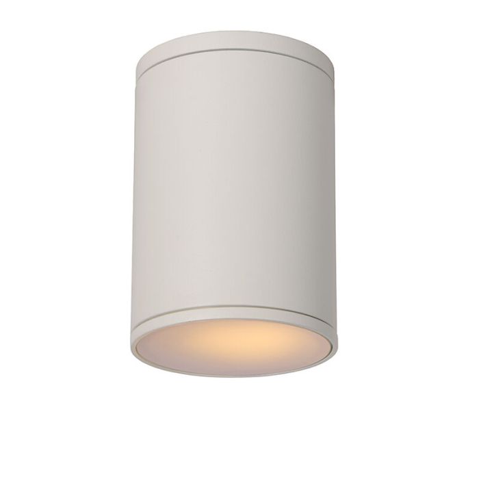 Hvid udendørslampe modern, Tubix, IP54