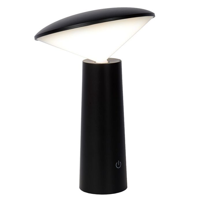 Sort udendørs bordlampe modern, Jive, 4W, varm til kold hvid justerbar LED, IP44, med brytare