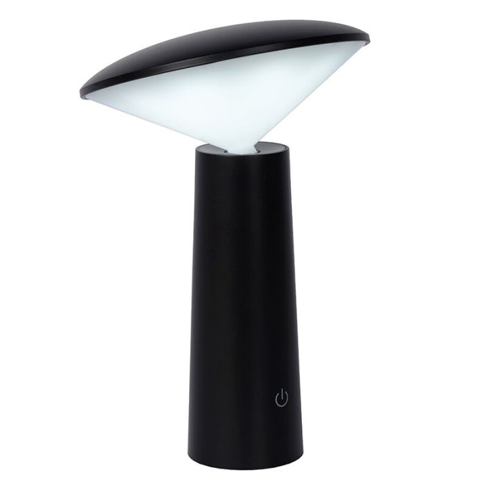 Sort udendørs bordlampe modern, Jive, 4W, varm til kold hvid justerbar LED, IP44, med brytare