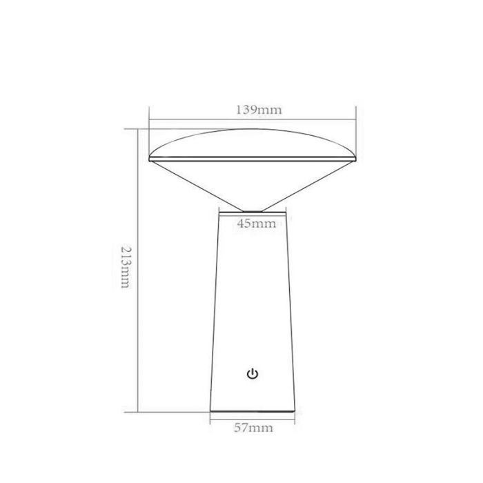 Sort udendørs bordlampe modern, Jive, 4W, varm til kold hvid justerbar LED, IP44, med brytare