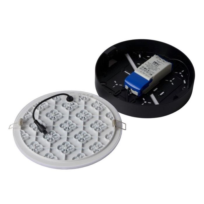 Sort plafond modern, Ceres, 30W, 3000K LED, IP44