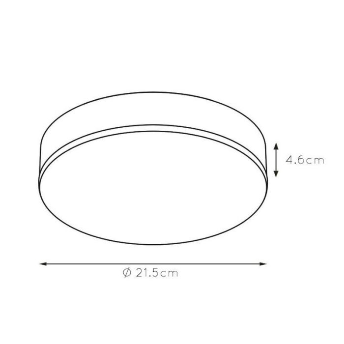 Hvid plafond modern, Ceres, 30W, 3000K LED, IP44