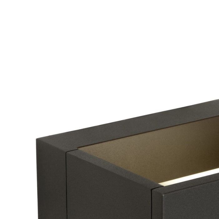 Antracit udendørslampe modern, Goa, 6W, 3000K LED, IP54