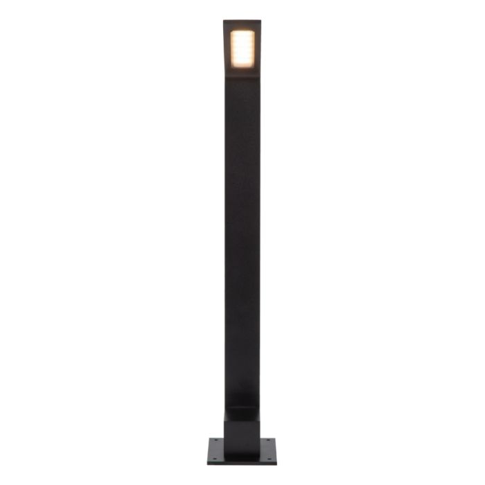 Sort udendørslampe modern, Lawford, 6W, 3000K LED, IP54