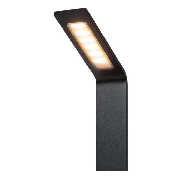 Sort udendørslampe modern, Lawford, 6W, 3000K LED, IP54