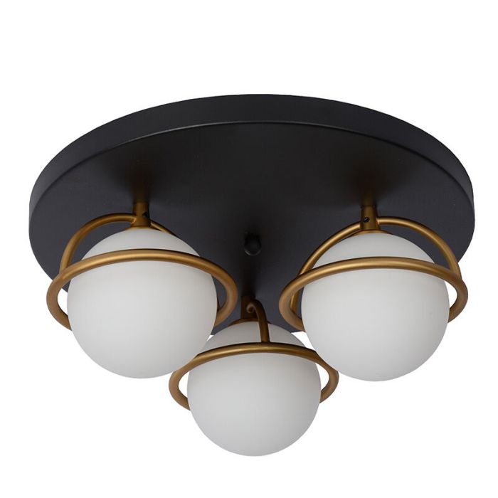Sort loftlampe badeværelse klassisk, Isobel, IP44
