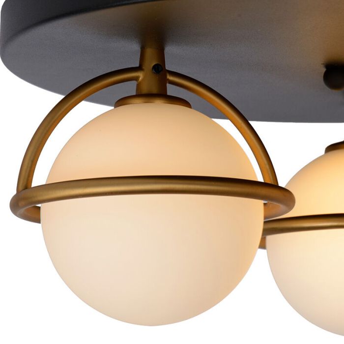 Sort loftlampe badeværelse klassisk, Isobel, IP44