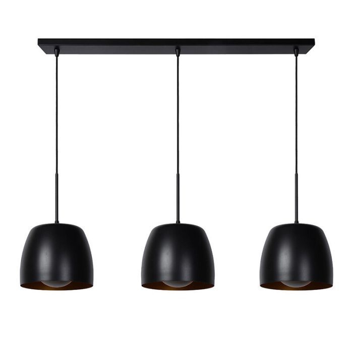 Sort pendler lampe klassisk, Nolan
