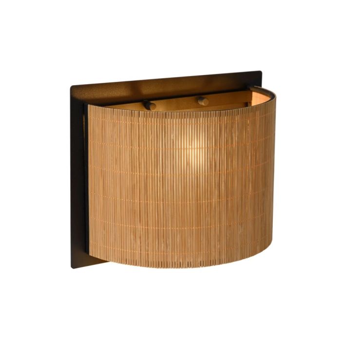 Rattan væglampe brun, Magius