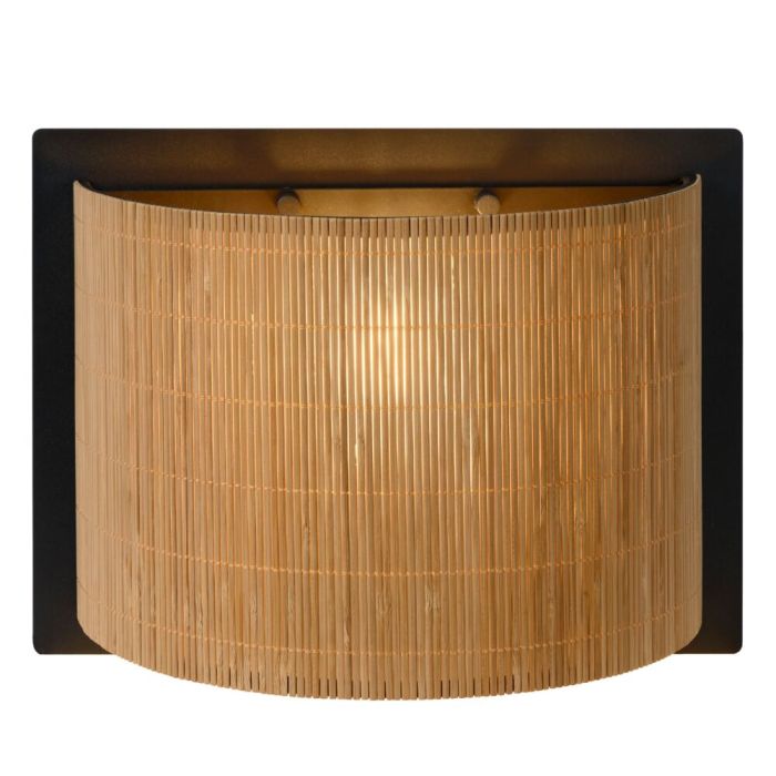 Rattan væglampe brun, Magius