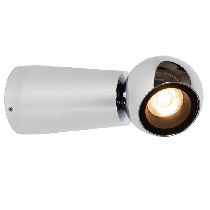 Krom udendørslampe modern, Ipsos, 5W, 2700K LED, IP54