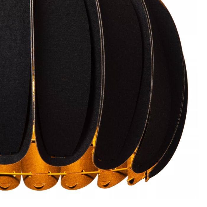 Sort pendler lampe modern, Spencer